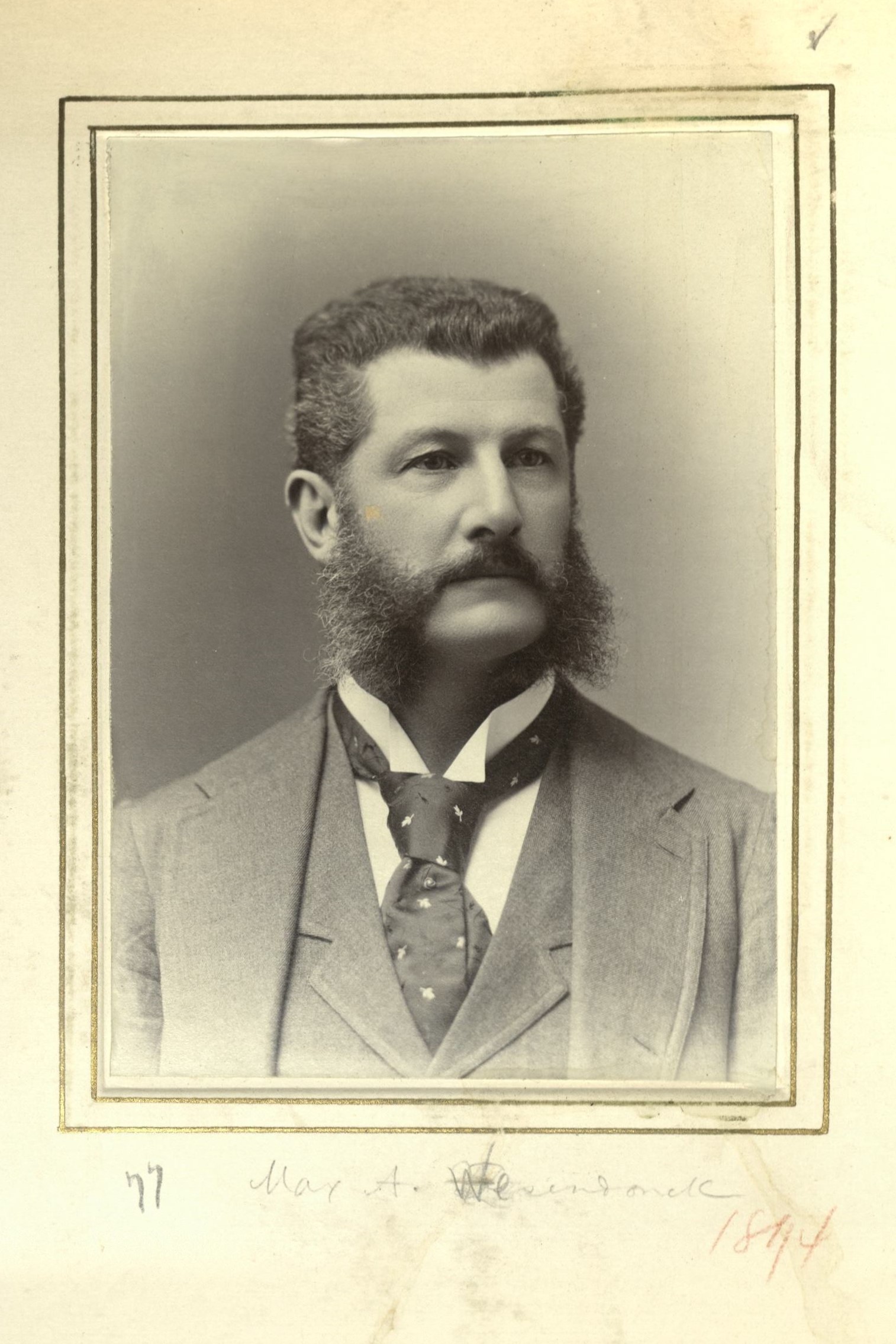 Member portrait of Max A. Wesendonck